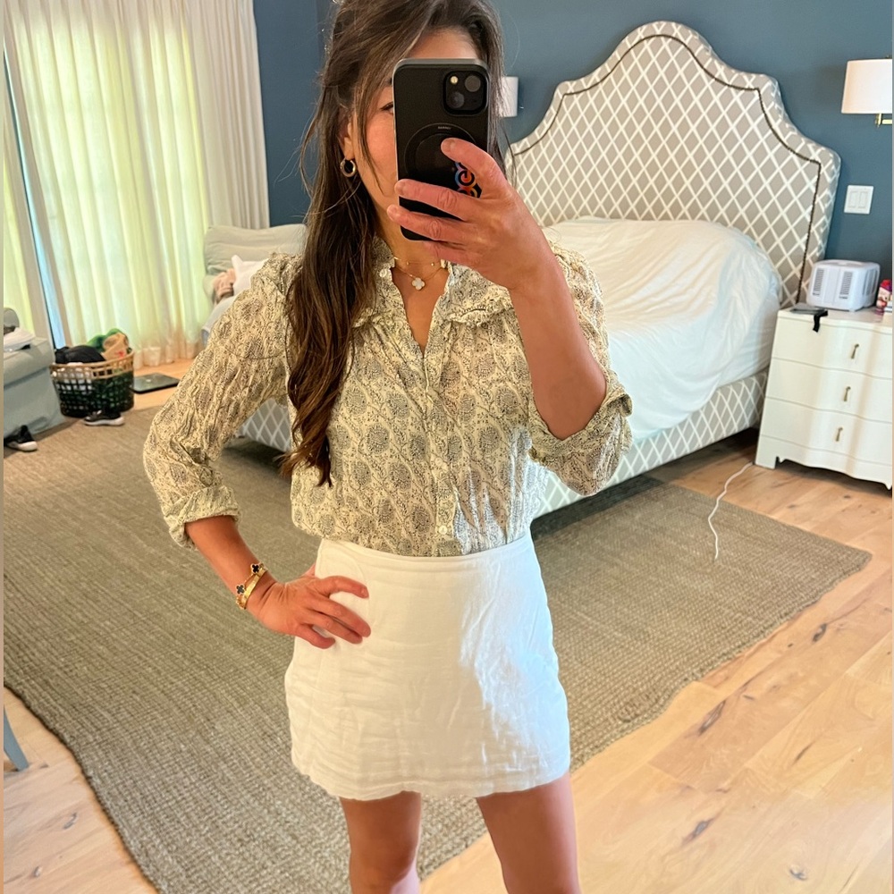 ba&sh Ruffle Blouse Bora lady top